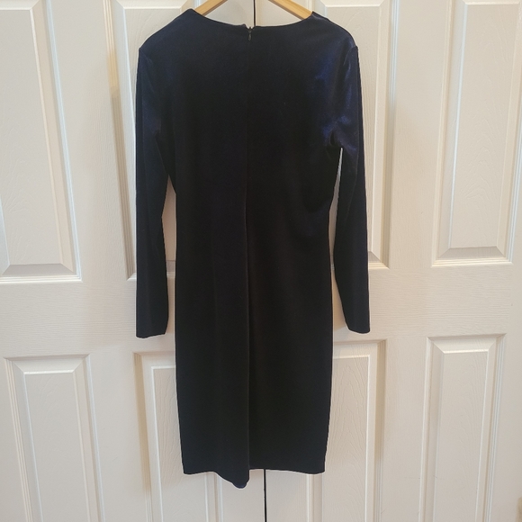 🥂 Calvin Klein Velvet Evening Party Dress Size 10 Holiday or New Year's Eve NYE - Picture 2 of 5